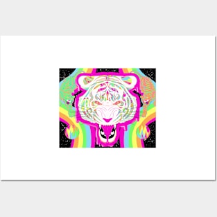 Trippy Tigers Posters and Art